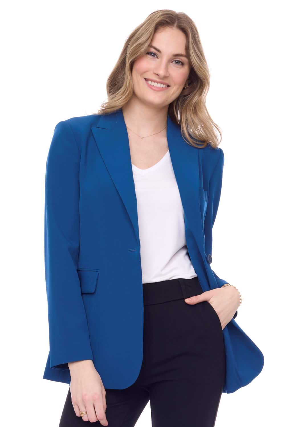 Navy tailored clearance blazer